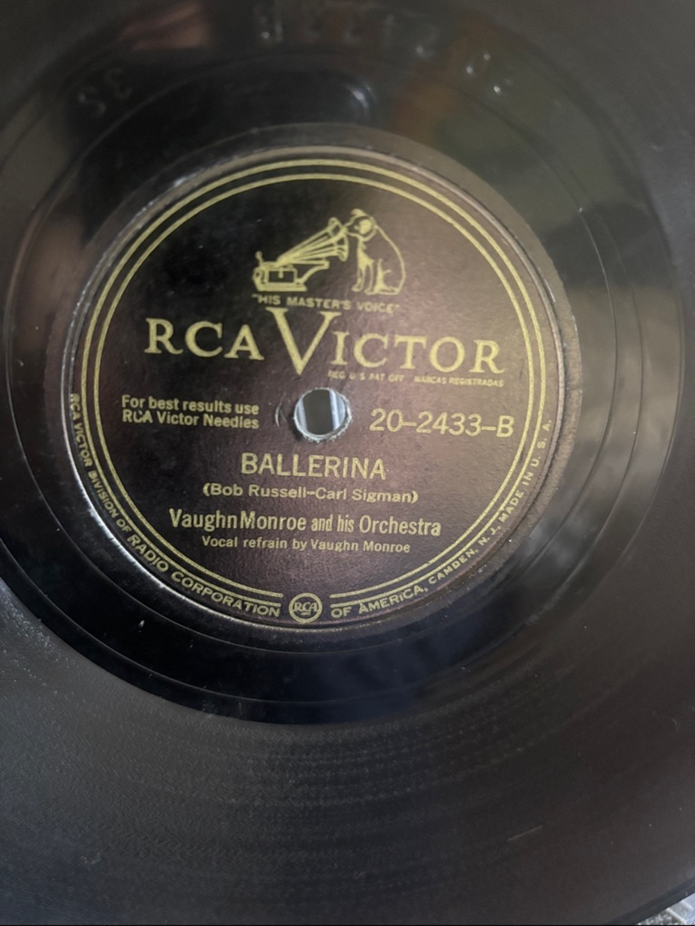 'Ballerina' The Stars Will Remember . Vaughn Monroe and his Orchestra